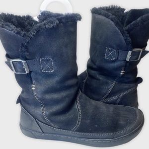 Birkenstock Woodbury black suede booties light insole 7 M